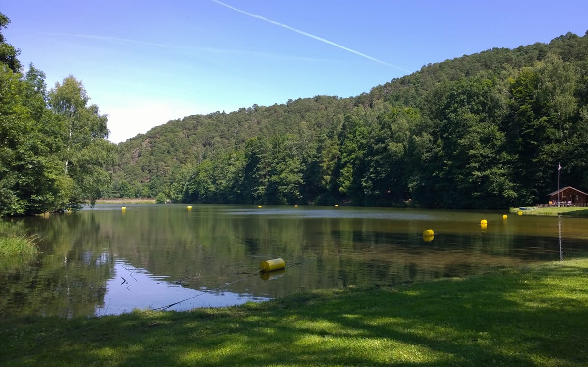 Waldbad Osterteich als Naturpause